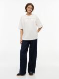 White Washed Oversized Jersey T-Shirt  Women