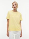 Yellow Relaxed Washed Jersey T-Shirt  Women