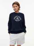 Blue Crest Logo Terry Sweatshirt  Women