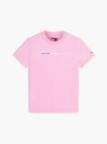 Ροζ Βαμβακερό T-Shirt Με Επαναλαμβανόμενο Λογότυπο  Γυναίκες