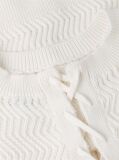 White Textured Knit Relaxed Jumper  Women