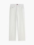 Denim High Rise Slim Straight White Jeans  Women