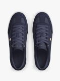 Blue Leather TH Monogram Vulcanised Trainers  Women