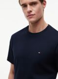 Μπλε Interlock Πλεκτό T-Shirt  Άνδρες