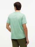 Πράσινο Βαμβακερό T-Shirt Με Λογότυπο  Άνδρες