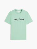 Πράσινο Βαμβακερό T-Shirt Με Λογότυπο  Άνδρες