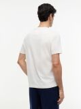 Μπεζ Βαμβακερό T-Shirt Με Λογότυπο  Άνδρες