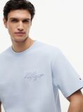 Μπλε Άνετο T-Shirt Με Ζακάρ Λογότυπο  Άνδρες