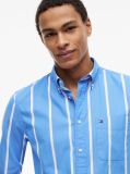Multi Regular Fit Button-Down Stripe Poplin Shirt  Men