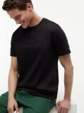 Black Embossed Logo Interlock T-Shirt  Men