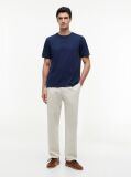 Blue Embossed Logo Interlock T-Shirt  Men
