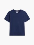 Blue Embossed Logo Interlock T-Shirt  Men