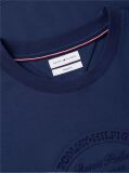 Blue Embossed Logo Interlock T-Shirt  Men