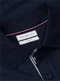 Blue Regular Fit Jacquard Long Sleeve Polo Shirt  Men