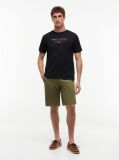 Μαύρο Βαμβακερό T-Shirt  Άνδρες