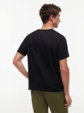 Μαύρο Βαμβακερό T-Shirt  Άνδρες
