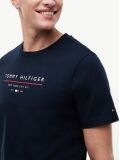 Μπλε Βαμβακερό T-Shirt  Άνδρες