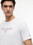 Άσπρο Βαμβακερό T-Shirt  Άνδρες