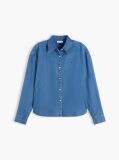 Μπλε Denim Πουκάμισο Σε Boxy Γραμμή  Γυναίκες