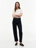 Blue High Rise Tapered Leg Ankle Jeans  Women