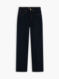 Blue High Rise Tapered Leg Ankle Jeans  Women