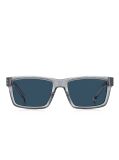 Grey Signature Tip Rectangular Sunglasses  Men