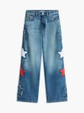 Blue Mabel Star High Rise Wide Leg Jeans  Girls