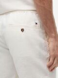 Beige Dover Linen Blend 8" Inseam Chino Bermuda Shorts  Men
