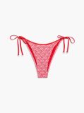 Pink Essential Print Side Tie Bikini Bottoms  Women