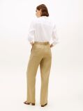Μπεζ Tailored Λινό Παντελόνι Σε Ίσια Γραμμή  Γυναίκες