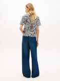 Multi Floral Graphic Interlock Knit T-Shirt  Women