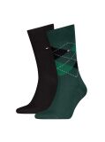 Multi 2-Pack Check Socks  Men