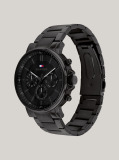 Black Ionic Black Skeleton Dial Sub-Counter Watch  Men