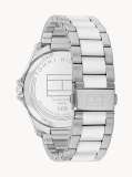 Blue Silver-Plated Stainless Steel Watch  Men