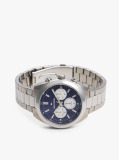 Blue Blue Dial Chronograph Chain-Link Watch  Men