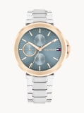Blue Stainless Steel Blue Dial Bracelet Watch  Women