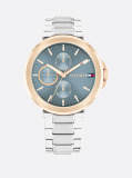 Blue Stainless Steel Blue Dial Bracelet Watch  Women