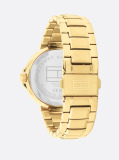 Green Stainless Steel Chain-Link Strap Watch  Women