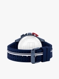 Blue Blue Silicone Strap Chronograph Watch  Men