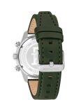 Green Green Dial Leather Strap Watch  Men