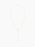 Gold Gold-Plated Bar Chain Necklace  Women