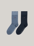 Blue TH Children Sock Basic 2P  Kids Unisex