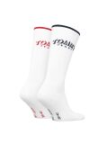 White Tommy Jeans Unisex Crew Socks 2 Pack  Unisex