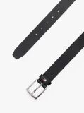 Black Denton Leather Belt  Men
