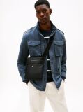 Black Essential Crossover Bag  Men