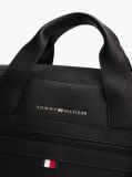 Black Essential Polyurethane Computer Bag  Men
