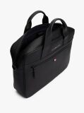 Black Essential Polyurethane Computer Bag  Men
