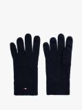 Blue Hilfiger Flag Embroidery Gloves with Cashmere  Men