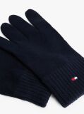 Blue Hilfiger Flag Embroidery Gloves with Cashmere  Men