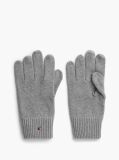 Grey Hilfiger Flag Embroidery Gloves with Cashmere  Men